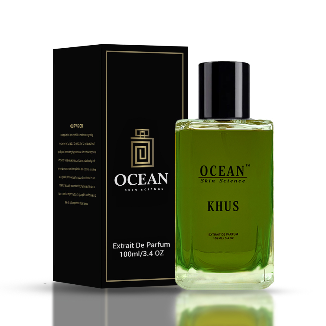 Khus Perfume for Men and Women for Long Lasting Fragrance - 100 ml Ocean Skin Science