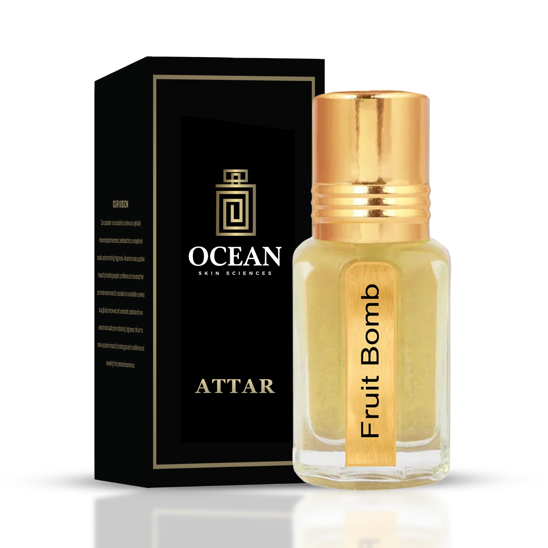 Attar Fruit Bomb for Men and Women for Long Lasting Fragrance Ocean Skin Science